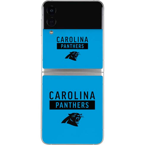 NFL Carolina Panthers Blue Performance Series Galaxy Z Flip4 5G Skin